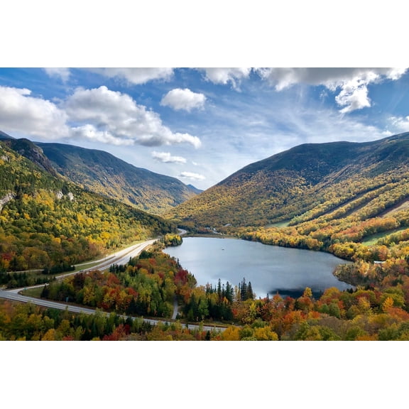 White Mountains Wall Art Mount Washington Scenic Painting Gallery Wrapped Canvas Art White Mountains Picture Ready to Hang