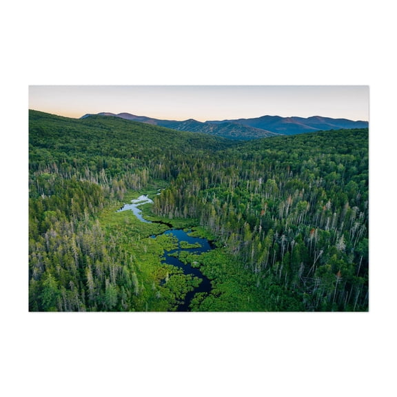 White Mountains Wetland - New Hampshire Photography Unframed Wall Art Print 5 x 7 inches