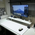 thumbnail image 1 of White Mouse Pad Extended Large Gaming Mousepad XL Big Long Oversized Desk Mat Stitched Edges 31.5 X 11.8 Inch for Home Office, 1 of 6