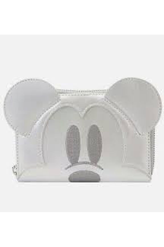 White MouseStyle Zip Around Wallet Faux Leather Fashion Accessory