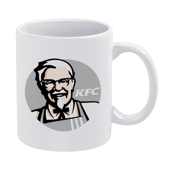 White Mug Fad KFC Trademark Gray