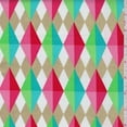 thumbnail image 1 of White Multi ""Diamond Lil"" Print Cotton, Fabric By the Yard, 1 of 1