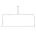 thumbnail image 1 of White Multi-Purpose No-Nail Door Back Towel Rack - Hangs Washcloths, Cabinets Rack Not Required, 1 of 7