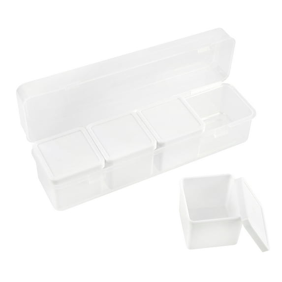 White Multi-Use Organizer Sets by Simply Tidy – 9" Plastic Drawer Bins for Bathroom - Office & Craft Storage - 5-Piece Sets - 12 Pack