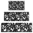 thumbnail image 1 of White Mushroom Silhouette Black Pattern Kitchen Rugs Sets Of 3,Kitchen Runner Rugs Non Skid Washable,Decorative Kitchen Floor Mats for Kitchen,Sink,Laundry,17"x30"+ 17"x47" + 17"x59", 1 of 6