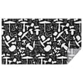 thumbnail image 1 of White Mushroom Silhouette Black Pattern Rectangle Tablecloth 60"x102",Waterproof Polyester Rectangle Table Cloth, Wipeable Spillproof Polyester Tablecloth for Dining, Camping, Indoor and Outdoor, 1 of 6