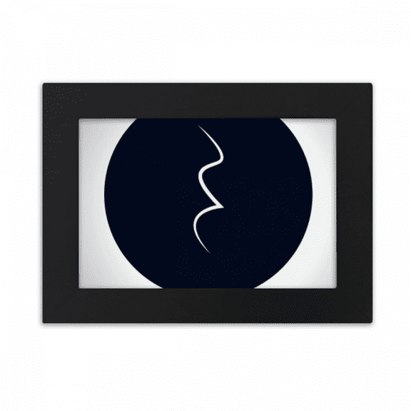 White Music Quarter Rest Black Desktop Photo Frame Ornaments Picture Art Painting