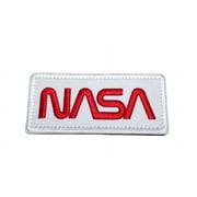 White NASA Velcro Patch