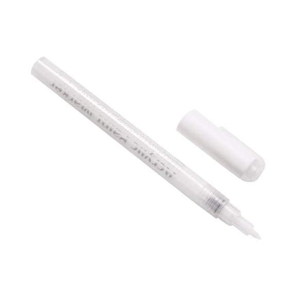 White Nail Art Painting Graffiti Pen Acrylic Marker With No Bake Design, Watercolor Formula And Fine Tip For Diy Nails, Hand Drawing And Creative Crafts
