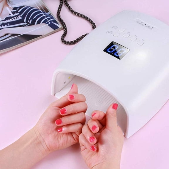 White Nail LightPortable Nail Dryer 48W Led Nail Light Gel Curing Lamp for Fingernails