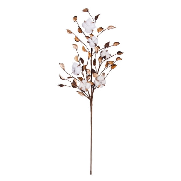 White Natural Cotton Tree Pick