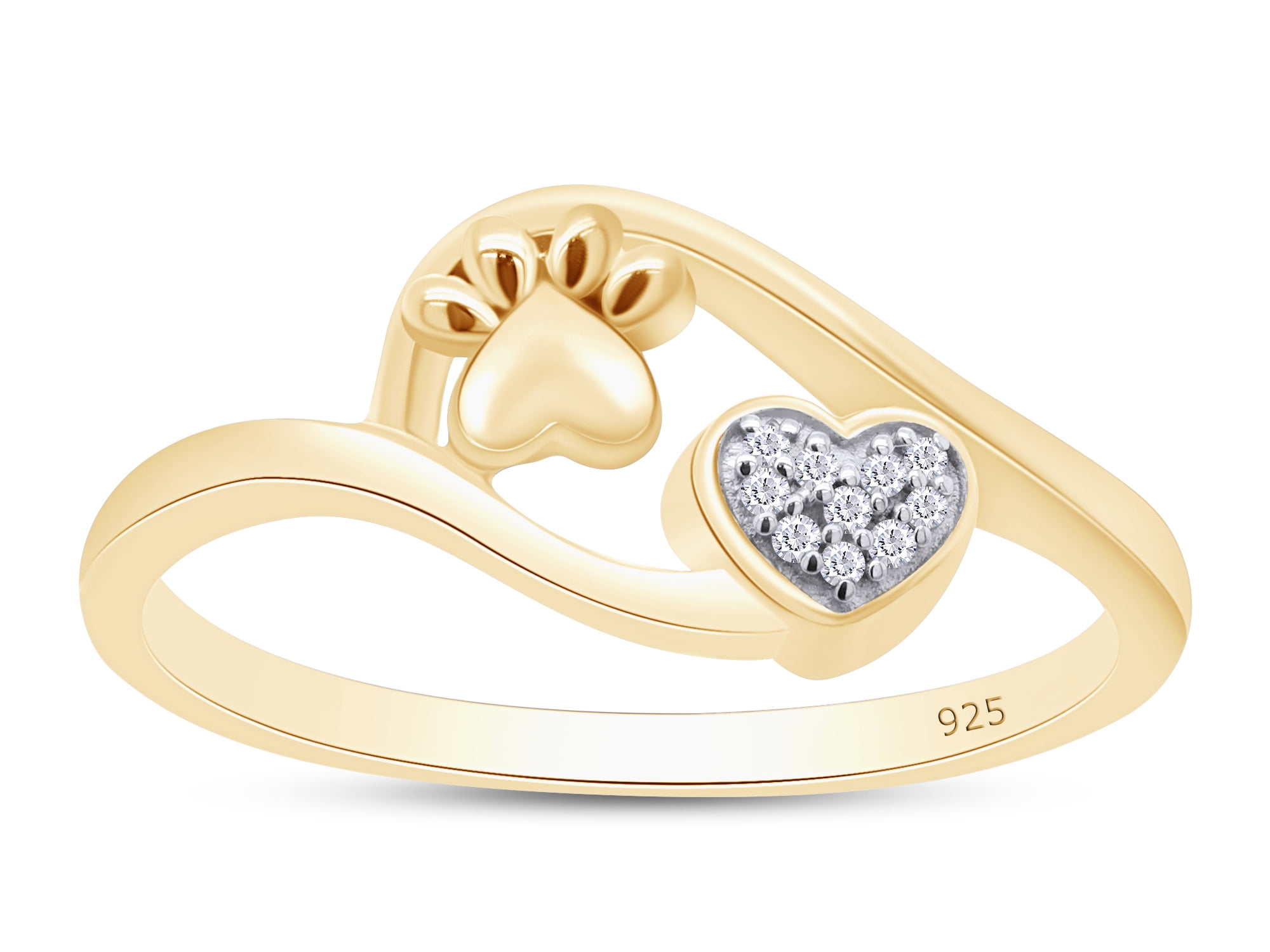 White Natural Diamond Accent Paw Print Heart Ring In 14k Yellow Gold Over Sterling Silver dc2d59fc 92c1 443f abe8 f45e7752e1e4.213e8af89663bf7eead2a34041391cb2