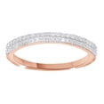 thumbnail image 1 of AFFY White Natural Diamond Anniversary Band Ring In 10k Rose Gold (0.25 Cttw), 1 of 1