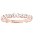 thumbnail image 1 of AFFY White Natural Diamond Anniversary Band Ring In 10k Rose Gold (0.33 Cttw), 1 of 1