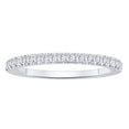thumbnail image 1 of AFFY White Natural Diamond Anniversary Band Ring In 10k White Gold (0.25 Cttw), 1 of 1