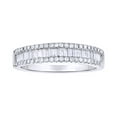 thumbnail image 1 of AFFY White Natural Diamond Anniversary Band Ring In 10k White Gold (0.5 Cttw), 1 of 1