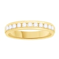 thumbnail image 1 of AFFY White Natural Diamond Anniversary Band Ring In 10k Yellow Gold (0.33 Cttw), 1 of 1