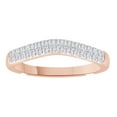 thumbnail image 1 of AFFY White Natural Diamond Anniversary Band Ring In 14k Rose Gold (0.33 Cttw), 1 of 1