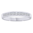 thumbnail image 1 of AFFY White Natural Diamond Anniversary Band Ring In 14k White Gold (0.33 Cttw), 1 of 1