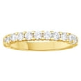 thumbnail image 1 of AFFY White Natural Diamond Anniversary Band Ring In 14k Yellow Gold (0.25 Cttw), 1 of 1