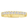thumbnail image 1 of AFFY White Natural Diamond Anniversary Band Ring In 14k Yellow Gold (0.5 Cttw), 1 of 1