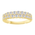 thumbnail image 1 of AFFY White Natural Diamond Anniversary Band Ring In 14k Yellow Gold (1 Cttw), 1 of 1