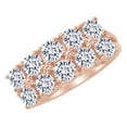 thumbnail image 1 of AFFY White Natural Diamond Anniversary Band Ring in 14k Rose Gold Ring Size : 13, 1 of 1