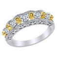 thumbnail image 1 of AFFY White Natural Diamond Anniversary Band Ring in 14k White Gold (0.75 Cttw) by, 1 of 1