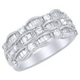 thumbnail image 1 of AFFY White Natural Diamond Anniversary Band Ring in 14k White Gold (1.5 Cttw) Ring Size : 11, 1 of 1