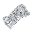 thumbnail image 1 of AFFY White Natural Diamond Anniversary Band Ring in 14k White Gold (1 Cttw) Ring Size : 10, 1 of 1