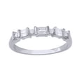 thumbnail image 1 of AFFY White Natural Diamond Anniversary Ring In 10k White Gold (0.2 Cttw), 1 of 1