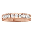 thumbnail image 1 of AFFY White Natural Diamond Anniversary Ring In 14k Rose Gold (0.5 Cttw), 1 of 1