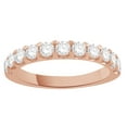 thumbnail image 1 of AFFY White Natural Diamond Anniversary Ring In 14k Rose Gold (1 Cttw), 1 of 1
