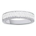 thumbnail image 1 of AFFY White Natural Diamond Anniversary Ring In 14k White Gold (0.5 Cttw), 1 of 1