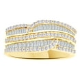 thumbnail image 1 of AFFY White Natural Diamond Anniversary Ring In 14k Yellow Gold (1 Cttw), 1 of 1