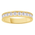 thumbnail image 1 of AFFY White Natural Diamond Anniversary Ring In 14k Yellow Gold (1 Cttw), 1 of 1