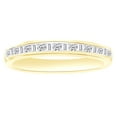 thumbnail image 1 of White Natural Diamond Band Ring In 14k Yellow Gold (0.25 Cttw), 1 of 1
