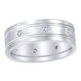 thumbnail image 1 of AFFY White Natural Diamond Band Ring in 14k White Gold (0.5 Cttw) Ring Size : 4, 1 of 1