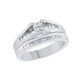 thumbnail image 1 of AFFY White Natural Diamond Bridal Set Ring In 10k White Gold (0.5 Cttw), 1 of 1
