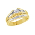 thumbnail image 1 of AFFY White Natural Diamond Bridal Set Ring In 10k Yellow Gold (0.5 Cttw), 1 of 1