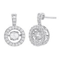 thumbnail image 1 of AFFY White Natural Diamond Circular Stud Earrings In 14K Solid White Gold (1 Ct), 1 of 1