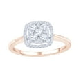 thumbnail image 1 of AFFY White Natural Diamond Cluster Frame Ring in 10k Rose Gold, 1 of 1