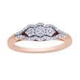 thumbnail image 1 of AFFY White Natural Diamond Cluster Ring In 10k Rose Gold (0.2 Cttw), 1 of 1
