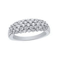 thumbnail image 1 of AFFY White Natural Diamond Cluster Ring In 10k White Gold (1 Cttw), 1 of 1