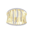 thumbnail image 1 of AFFY White Natural Diamond Cocktail Ring In Solid Gold (0.5 Cttw), 1 of 1