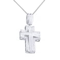 thumbnail image 1 of AFFY White Natural Diamond Cross Pendants in 14k White Gold (0.57 Cttw), 1 of 1