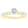 thumbnail image 1 of AFFY White Natural Diamond Delicate Classic Ring In 14k Yellow Gold (0.9 Cttw), 1 of 1