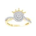 thumbnail image 1 of AFFY White Natural Diamond Double Frame Ring in 10k Yellow Gold, 1 of 1