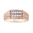 thumbnail image 1 of AFFY White Natural Diamond Double Row Wedding Band In Solid Gold (0.5 Cttw), 1 of 1