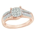 thumbnail image 1 of AFFY White Natural Diamond Engagement Ring In 10k Rose Gold, 1 of 1